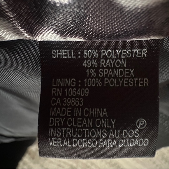 Tahari Arthur S. Levine Dark Gray Blazer Womens 0P 0 Petite - Picture 5 of 6